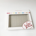 Biodegradable large dessert paper box with clear window